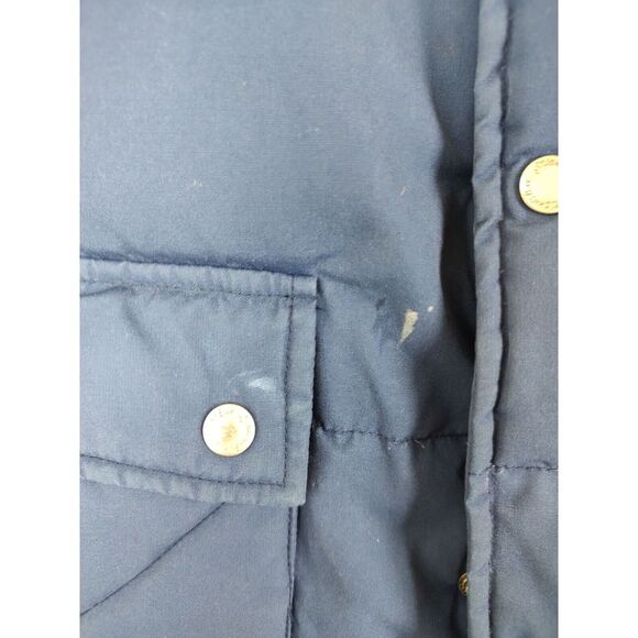 Vintage ST. JOHNS BAY MEN'S EXTRA XL 80% DOWN INSULATED BLUE PUFFER VEST - Picture 3 of 9